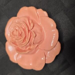 Charmant Pink Rose Buckle For Stretch Belts Vintage